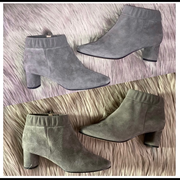 Clarks grey suede booties 6.5 - Picture 3 of 7